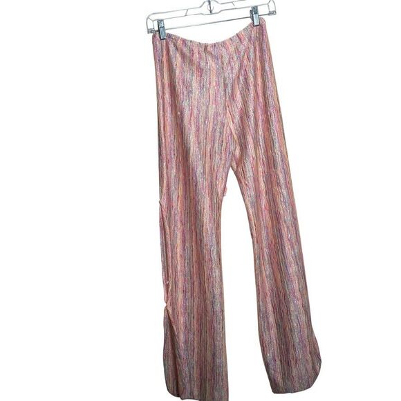 Isabella Rose Coverup Pants Women's Small Mesh Slit Drawstring Colorful NWT - Picture 9 of 14